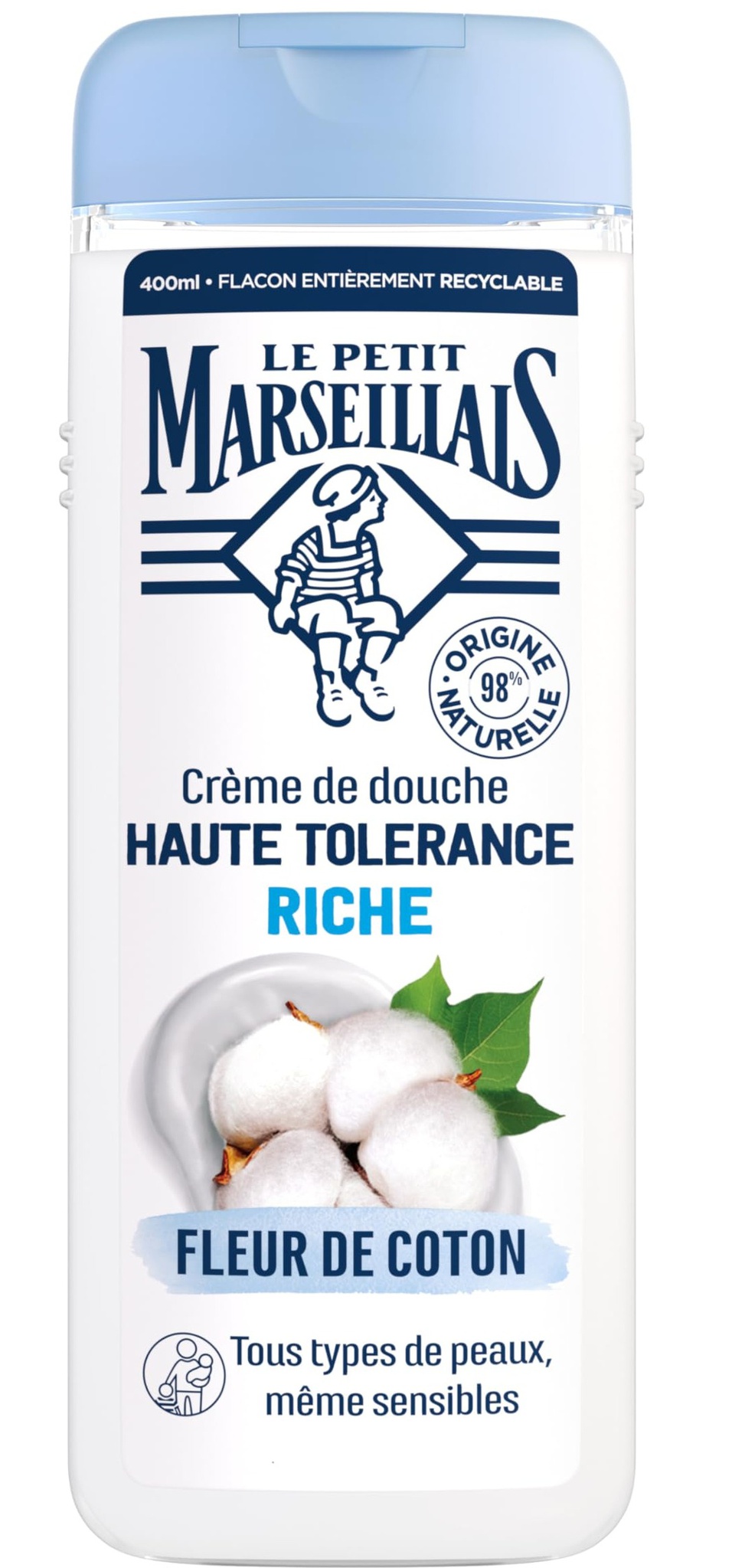 Le Petit Marseillais High Tolerance Rich Shower Cream, Cotton Flower