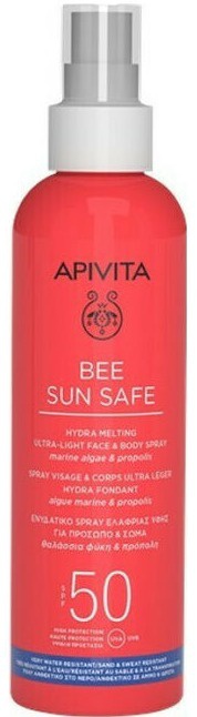 Apivita Hydra Melting Ultra-Light Face & Body Spray SPF50
