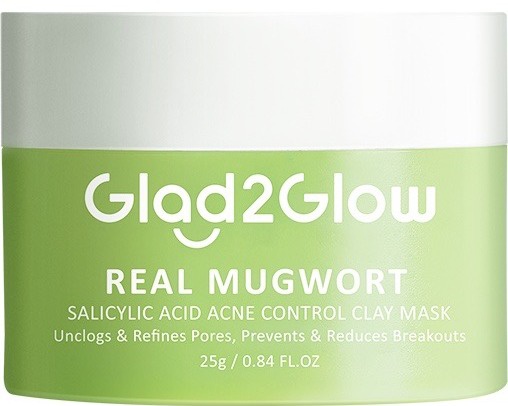 Glad2Glow Real Mugwort Salicylic Acid Acne Control Clay Mask-