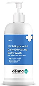 The derma CO 1% Salicylic Acid Daily Exfoliating Body Wash With Salicylic Acid, Glycolic Acid And Pentavitin