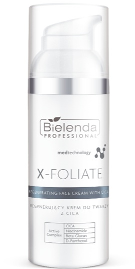 Bielenda Professional X-foliate Regenerating Face Cream With Cica
