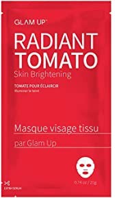 GLAM UP Radiant Tomato Skin Brightening Sheet Mask