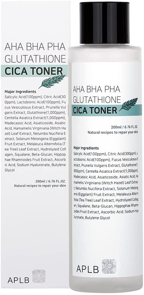 APLB AHA BHA PHA Glutathione Cica Toner