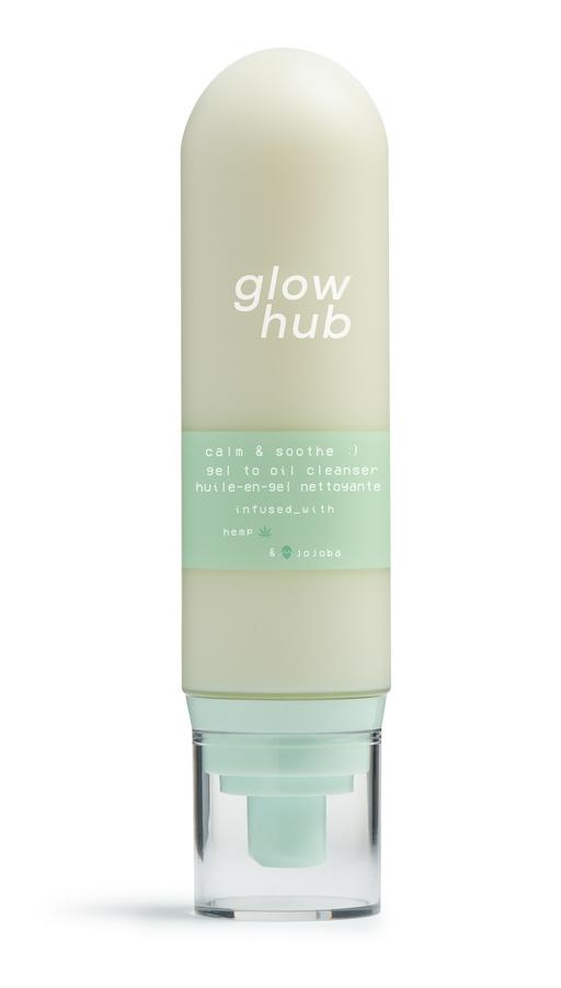 Glow Hub Calming Hemp & Jojoba Gel To Oil Cleanser