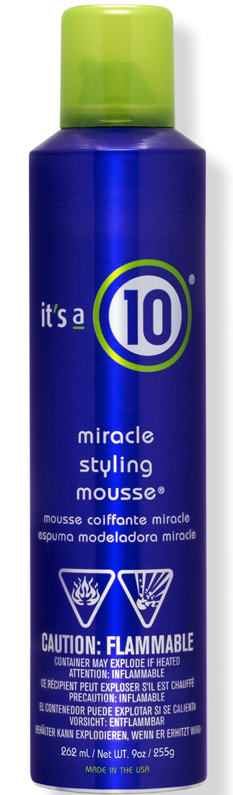 It's a 10 Miracle Styling Mousse With 10 Benefits