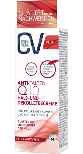 CadeaVera CV Vital Anti-Falten Q10 Hals- Und Dekolleteecreme
