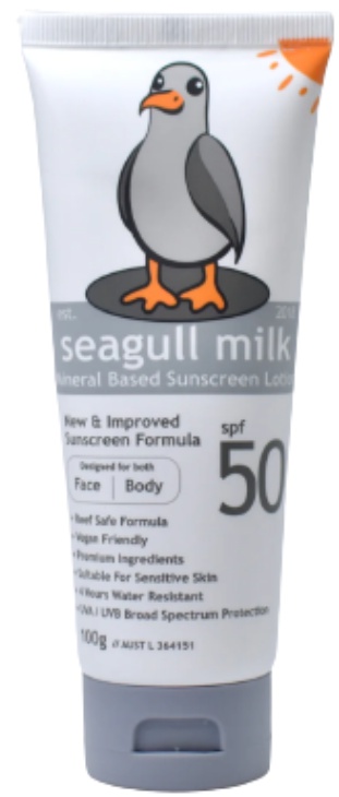 Seagull Milk Mineral Based Sunscreen Lotion SPF50