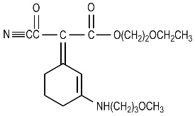 Methoxypropylamino Cyclohexenylidene Ethoxyethylcyanoacetate