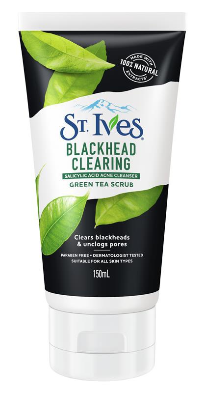 St Ives Naturally Clear Scrub Green Tea