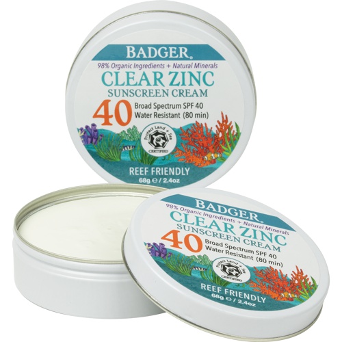 Badger Clear Sport Sunscreen Cream In A Tin - Spf 40