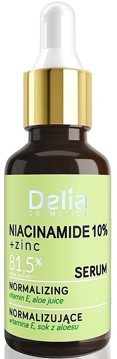 Delia Cosmetics Niacinamide 10% + Zinc Normalizing Serum