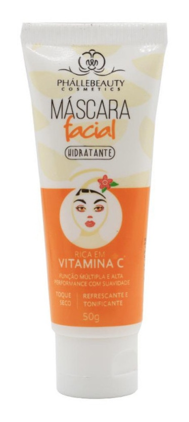Phállebeauty Máscara Facial Hidratante Vitamina C