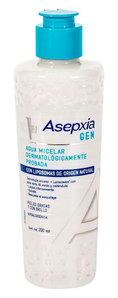 Asepxia Gen Agua Micelar Pieles Grasas Y Con Brillo