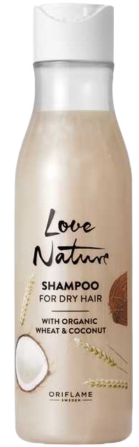 Oriflame Love Nature Shampoo For Dry Hair With Organic Wheat & Coconut