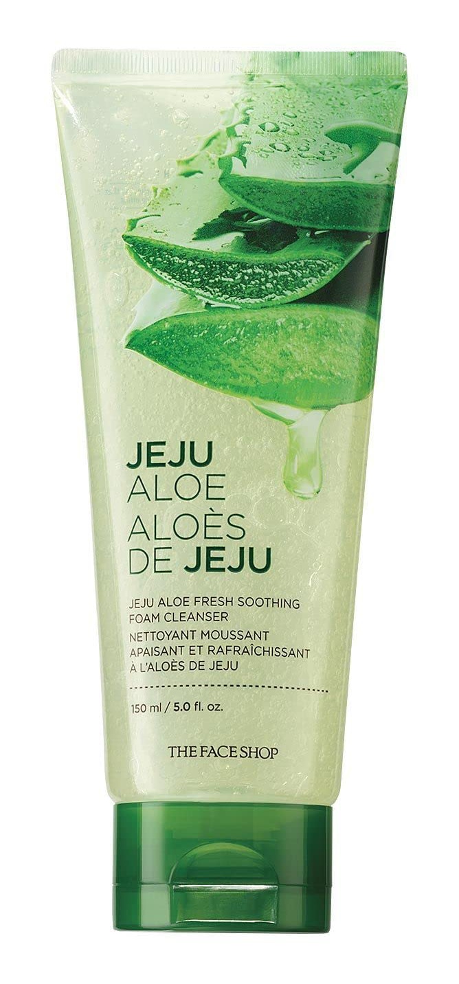 The Face Shop Jeju Aloe Fresh Soothing Foam Cleanser