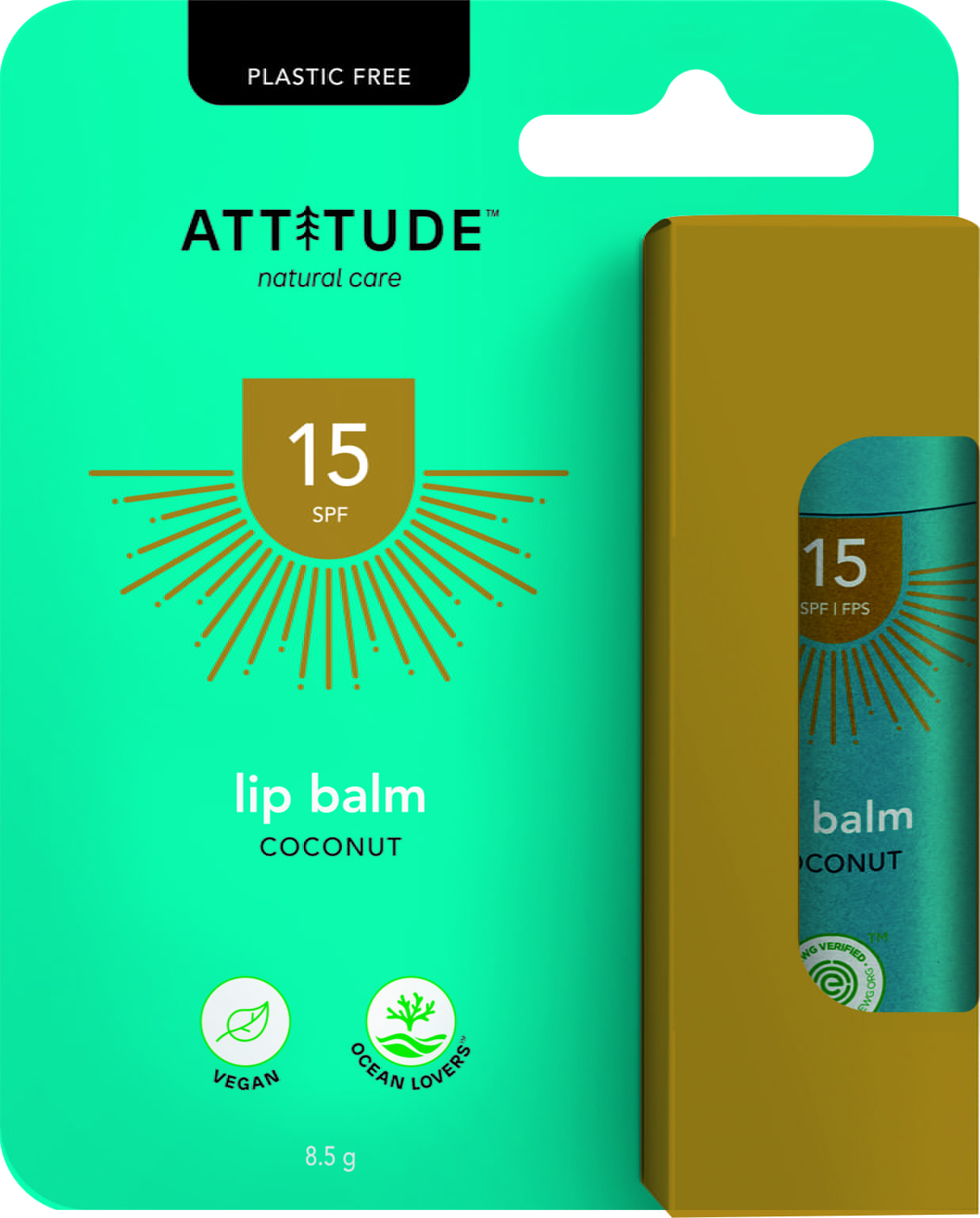 Attitude Coconut Lip Balm SPF 15