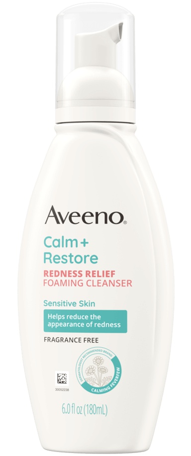 Aveeno Calm + Restore  Redness Relief Foaming Cleanser