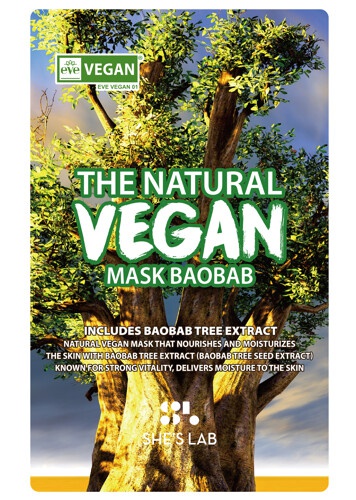 She's Lab The Natural Vegan Baobab Sheet Mask