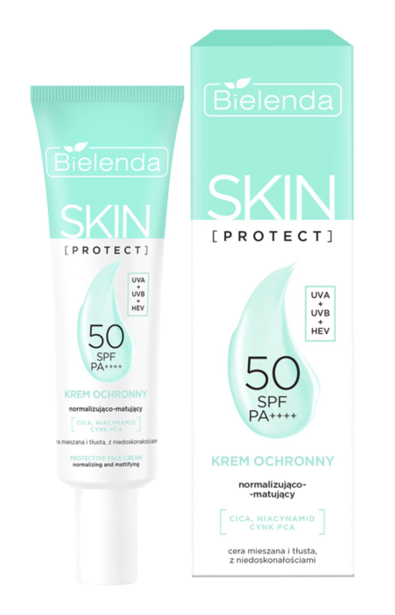 Bielenda Skin Protect Normalizing And Mattifying Protective Face Cream SPF 50 PA++++