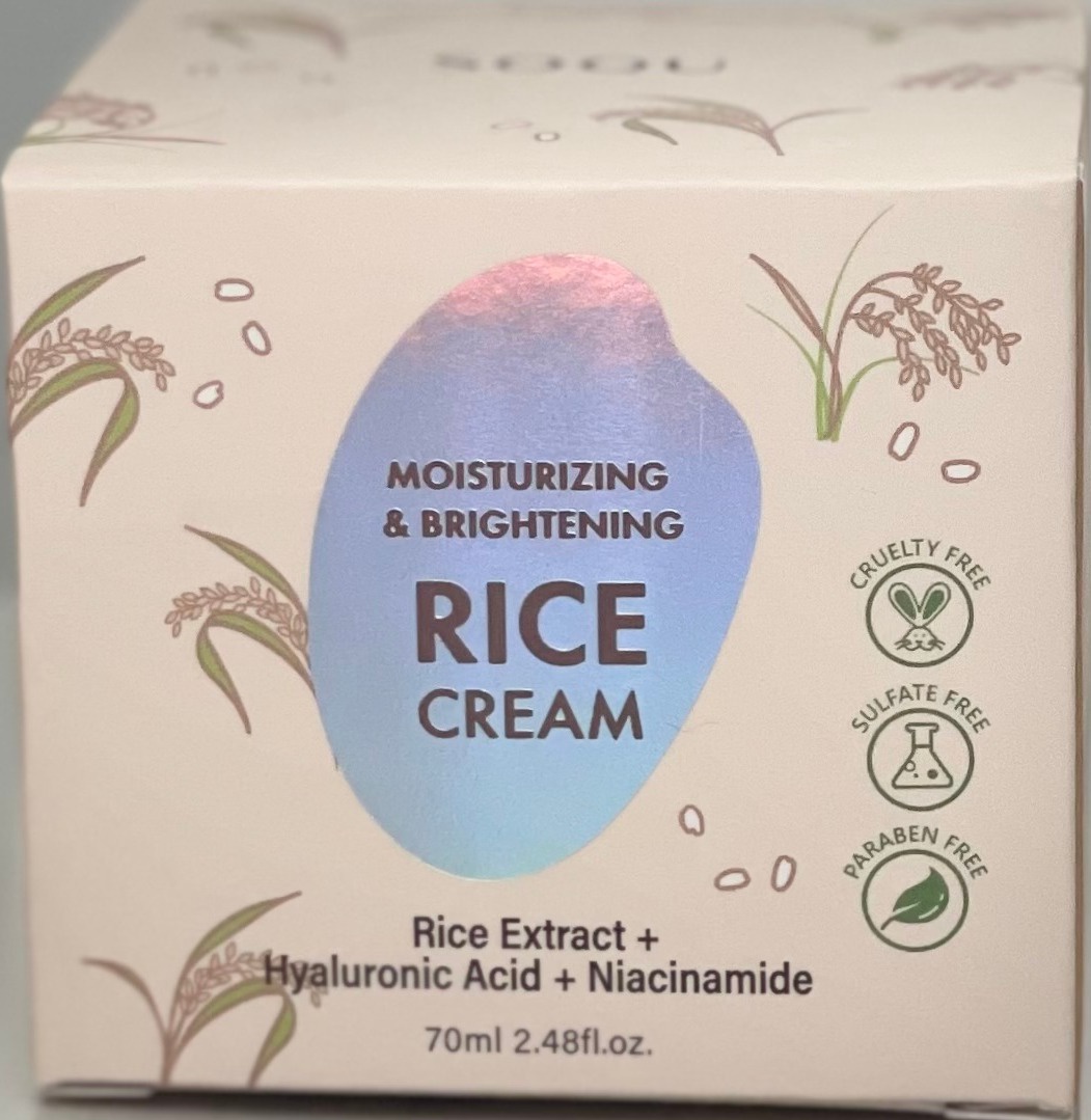 SOQU Moisturizing & Brightening Rice Cream