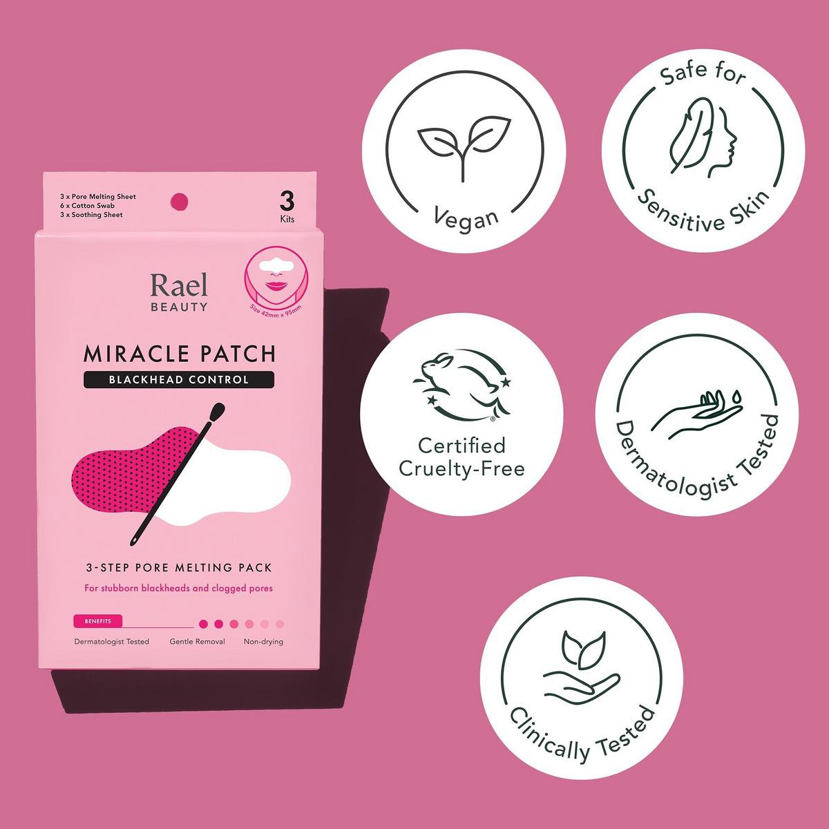 Rael Beauty Rael's Miracle Patch 3-step Pore Melting Pack