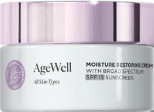 Arbonne Agewell Moisture Restoring Cream With Broad Spectrum SPF 15 Sunscreen