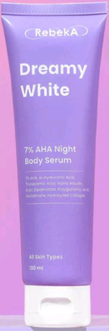 Rebeka Dreamy White 7% AHA Night Body Serum