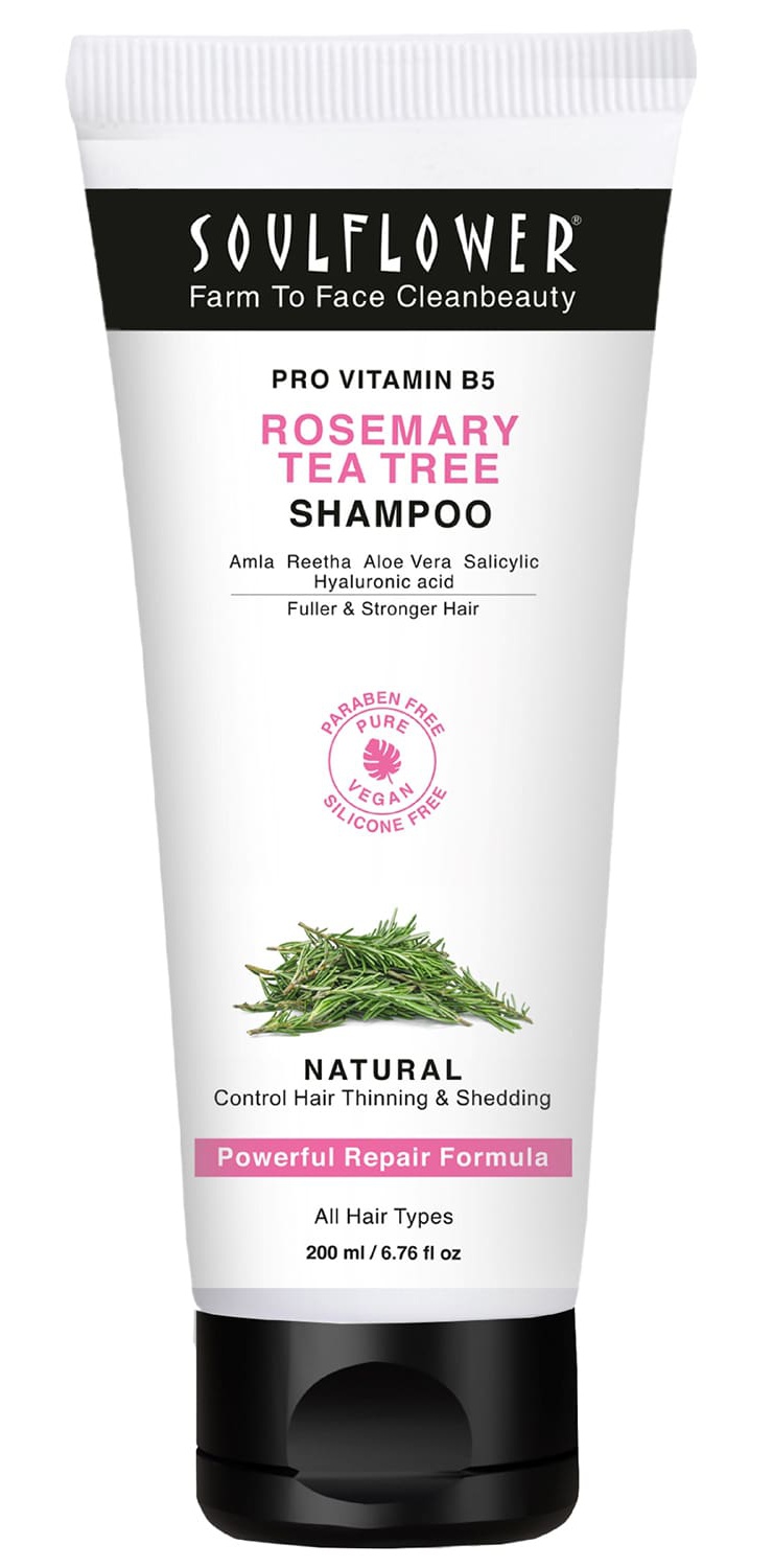 Soulflower Pro Vitamin B5 Rosemary Tea Tree Shampoo