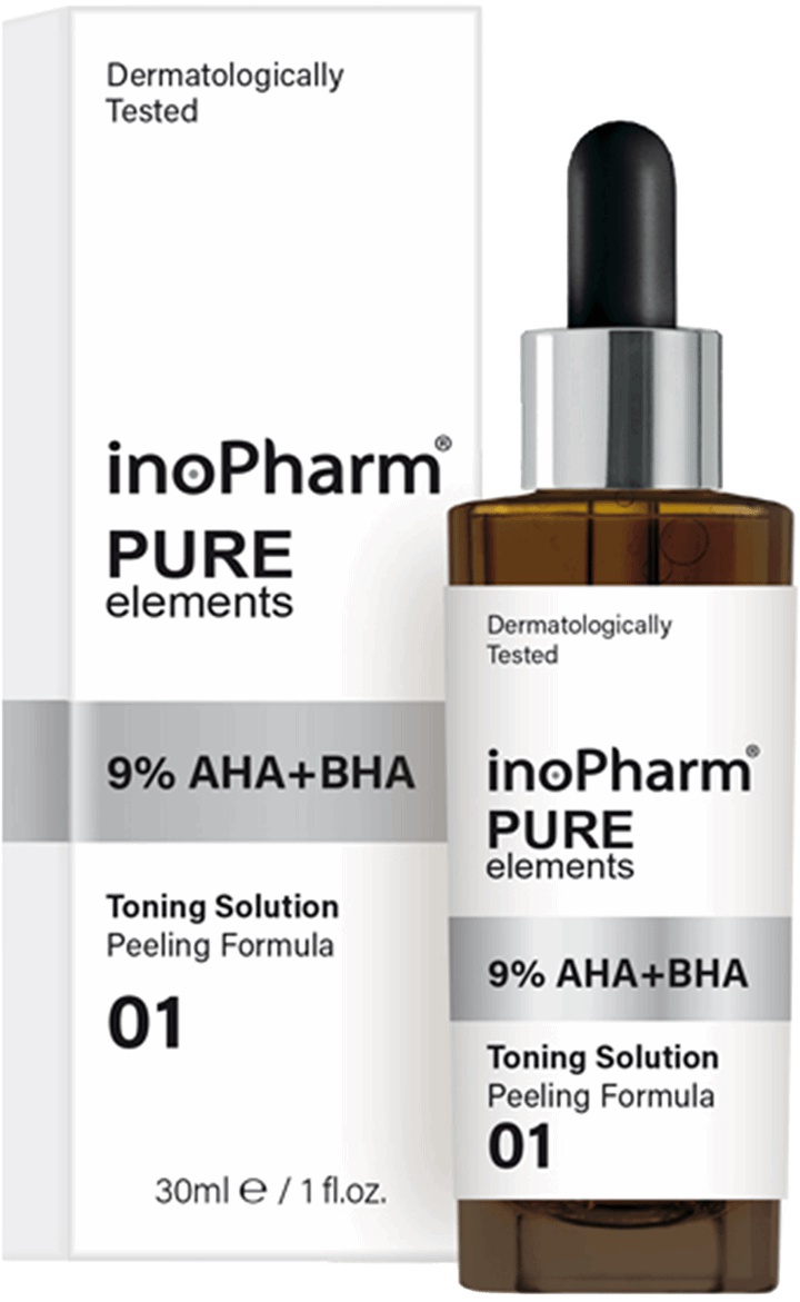 InoPharm Pure Elements Face Serum With 9% AHA+BHA