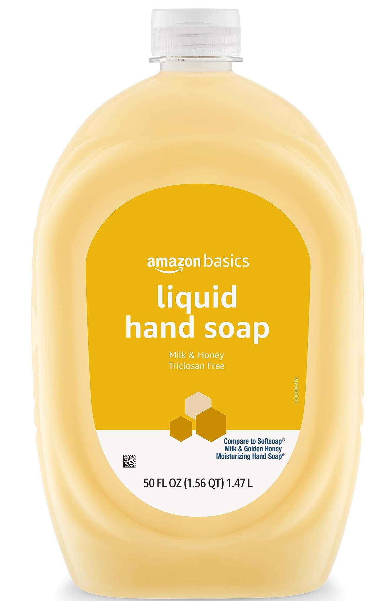 Amazon Basics Liquid Hand Soap Refill, Milk And Honey Scent