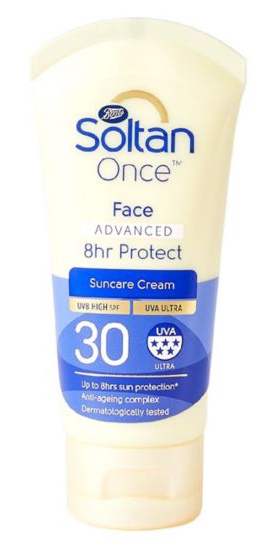 Boots Soltan Soltan Once Advanced Face 8Hr Protect SPF30 Sun Cream