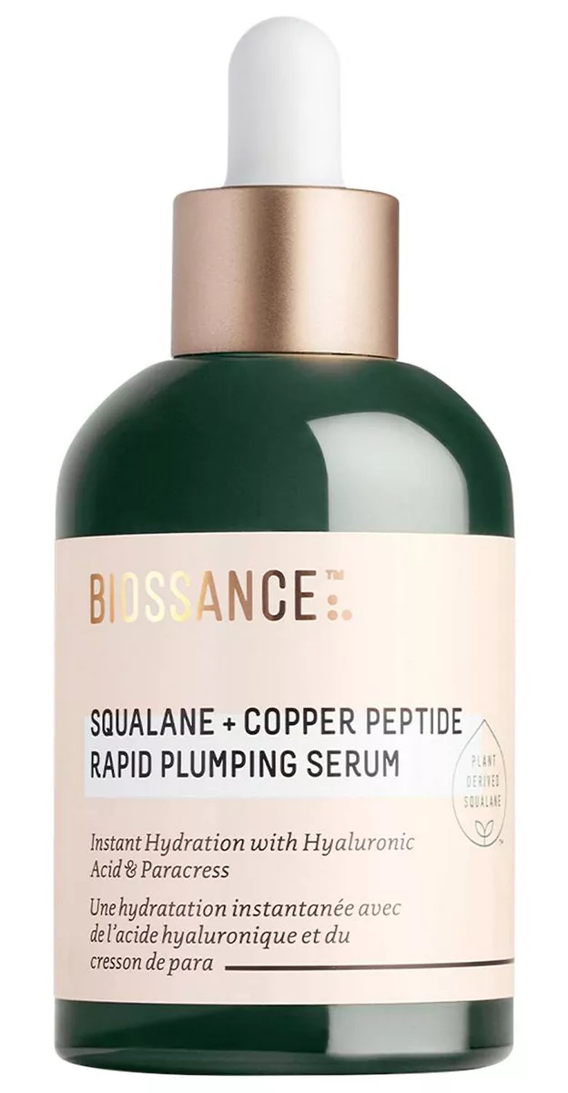 BIOSSANCE Squalane + Copper Peptide Rapid Plumping Serum