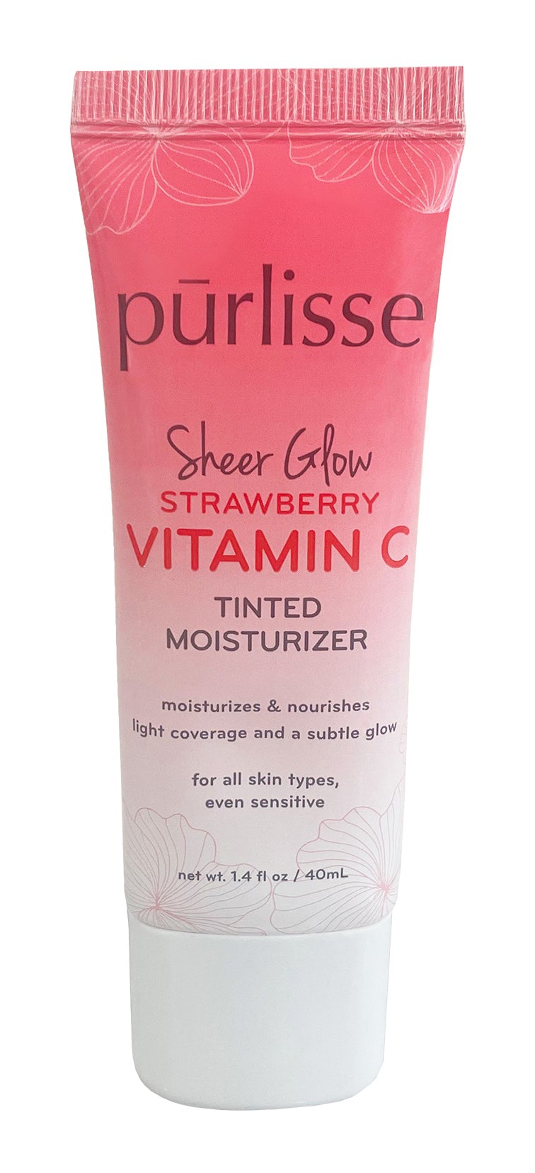 Purlisse Beauty Sheer Glow Strawberry Vitamin C Tinted Moisturizer In Medium