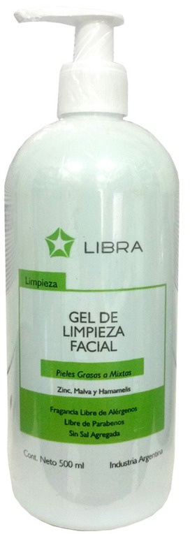 Libra Cosmetica Gel De Limpieza Facial Piel Grasa Y Mixta