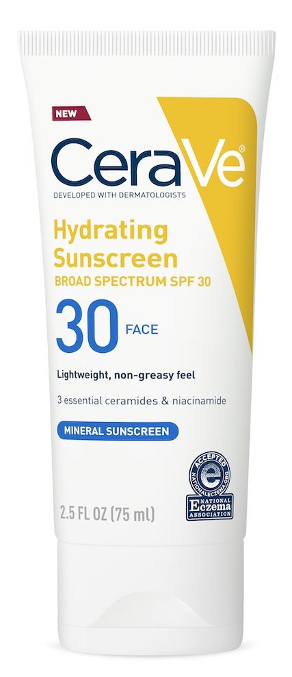 CeraVe Hydrating Sunscreen Spf 30 Face Lotion Broad Spectrum Mineral Sunscreen