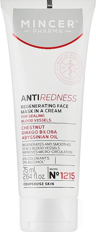MINCER Pharma Anti Redness Regenerating Face Cream Mask