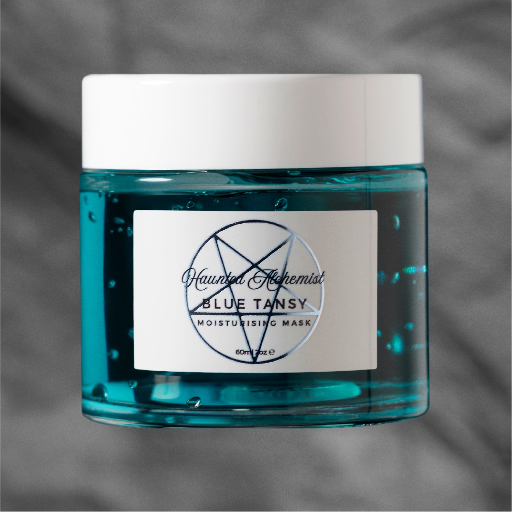 Haunted Alchemist Blue Tansy Mask