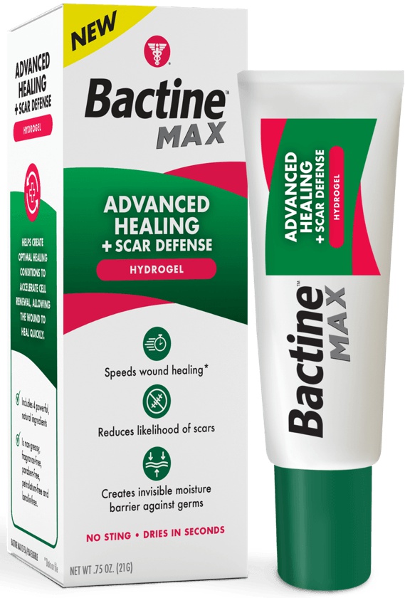 Bactine Max Advanced Healing + Scar Defense Hydrogel For First Aid Wound Care