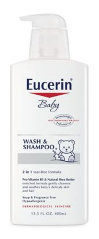 eucerin baby shampoo and wash