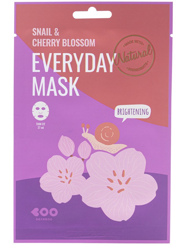 Dearboo Snail & Cherry Blossom Everyday Mask