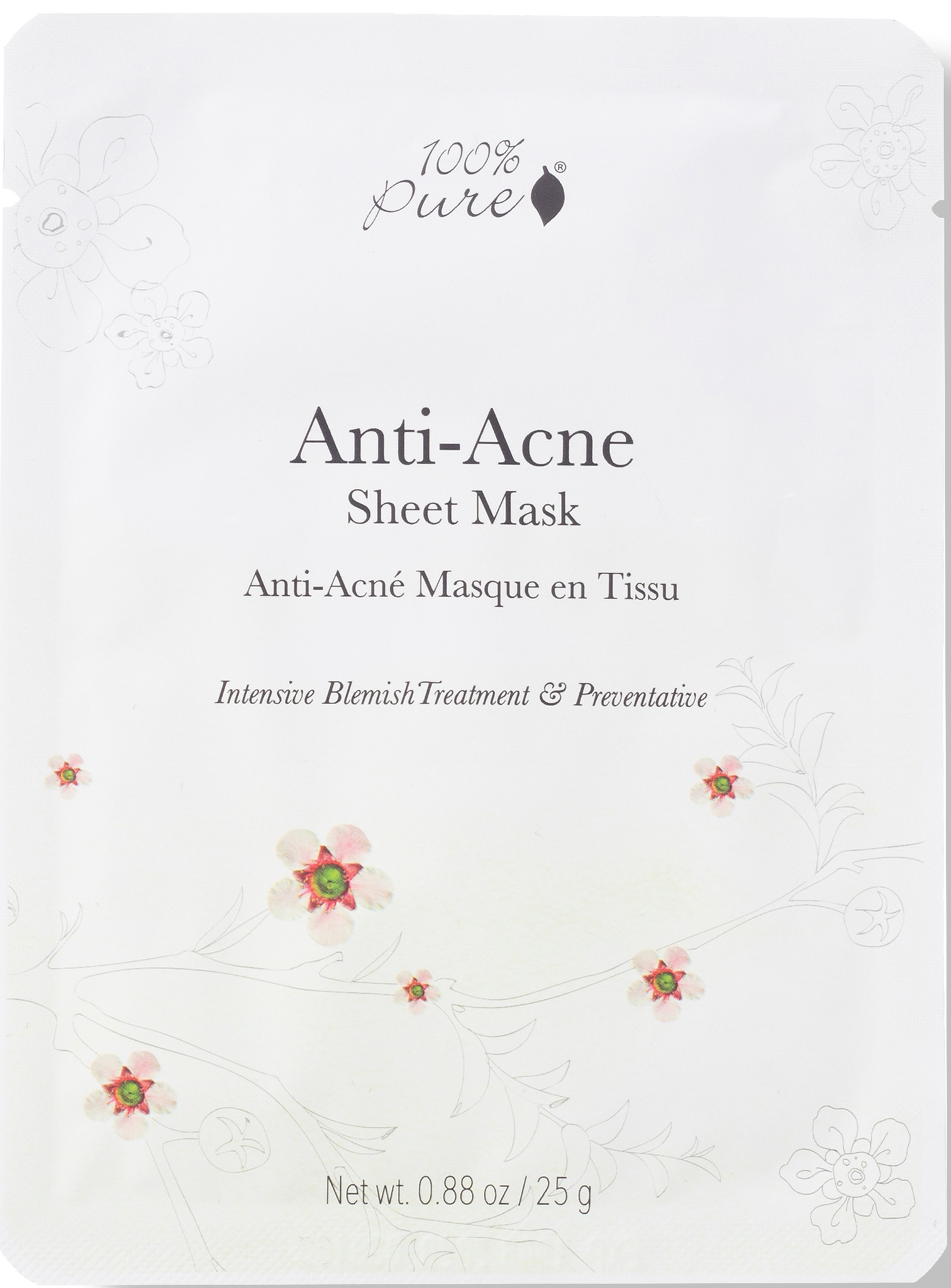 100% Pure Anti Acne Sheet Mask