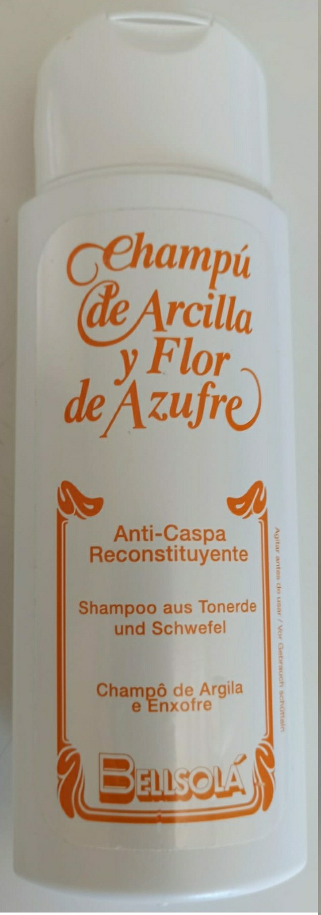 Bellsolá Shampoo Clay And Sulphur Flower / Champú De Arcilla Y Flor De Azufre