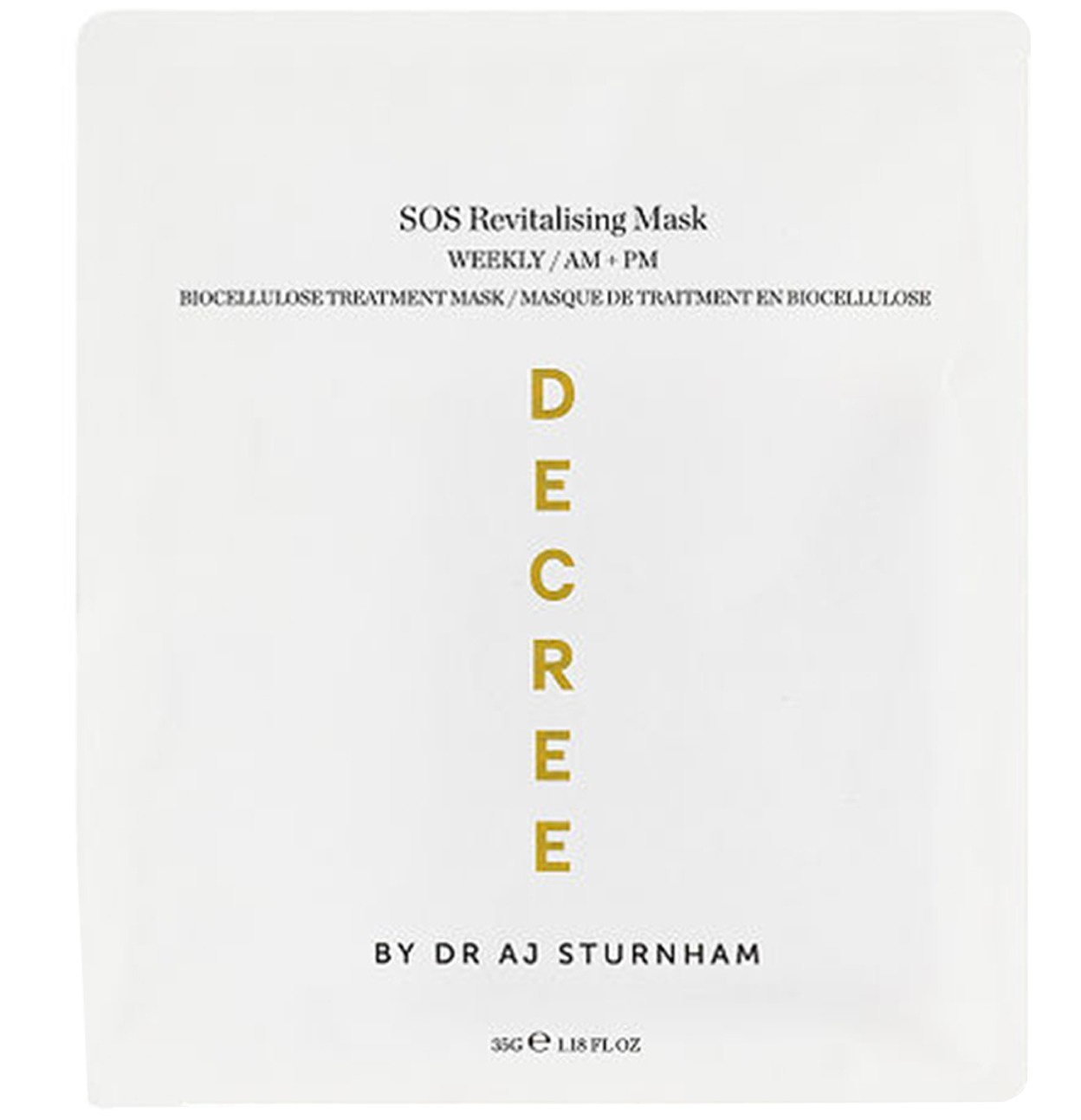 DECREE SOS Revitalising Eye Mask