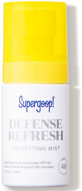 supergoop defense refresh setting mist