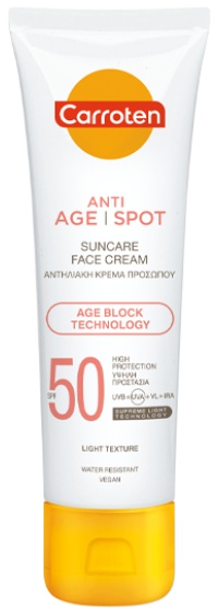 Carroten Anti-age / Anti-spot Suncare Face Cream SPF50