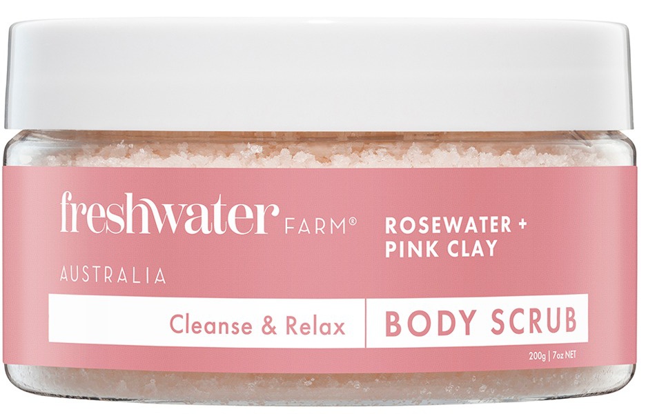 Freshwater Farm  Rosewater + Pink Clay Body Scrub