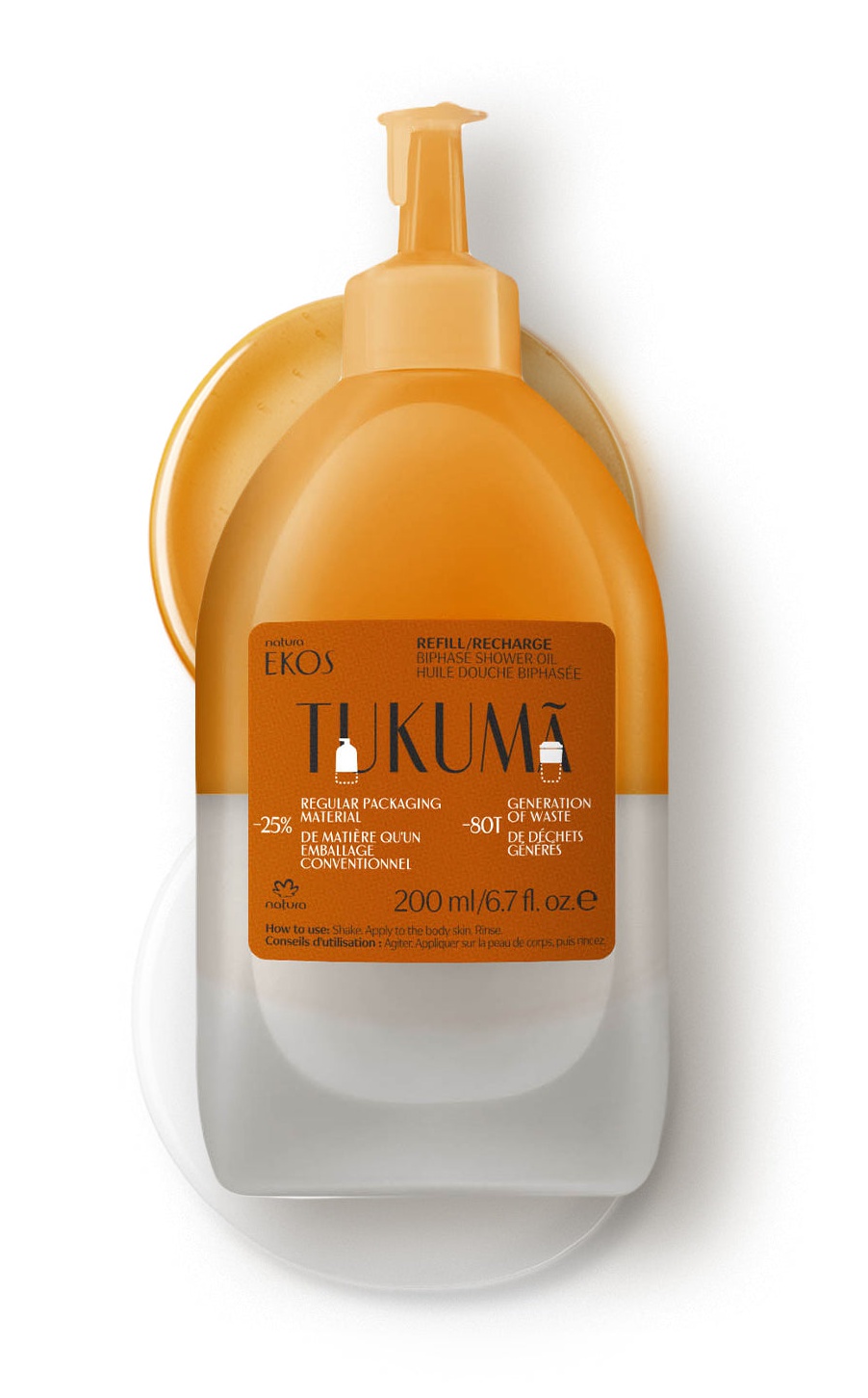 Natura EKOS Tukumã Biphase Shower Oil