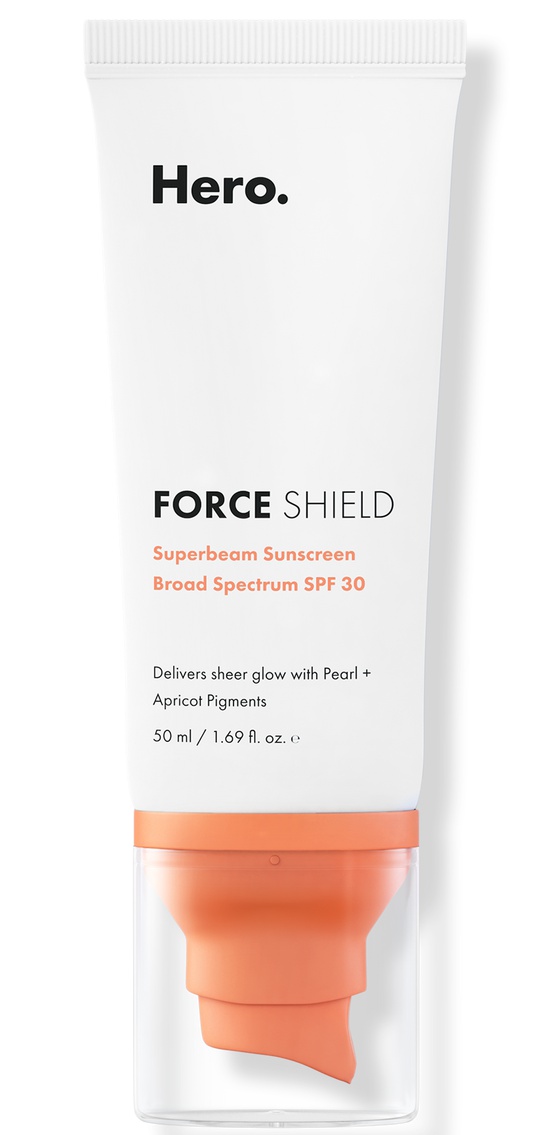Hero Cosmetics Force Shield Superbeam Sunscreen Apricot SPF 30