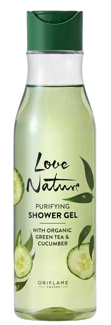 Oriflame Love Nature Purifying Shower Gel With Organic Green Tea & Cucumber
