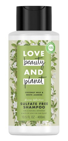 Love beauty and planet Divine Definition Coconut Milk And White Jasmine Shampoo